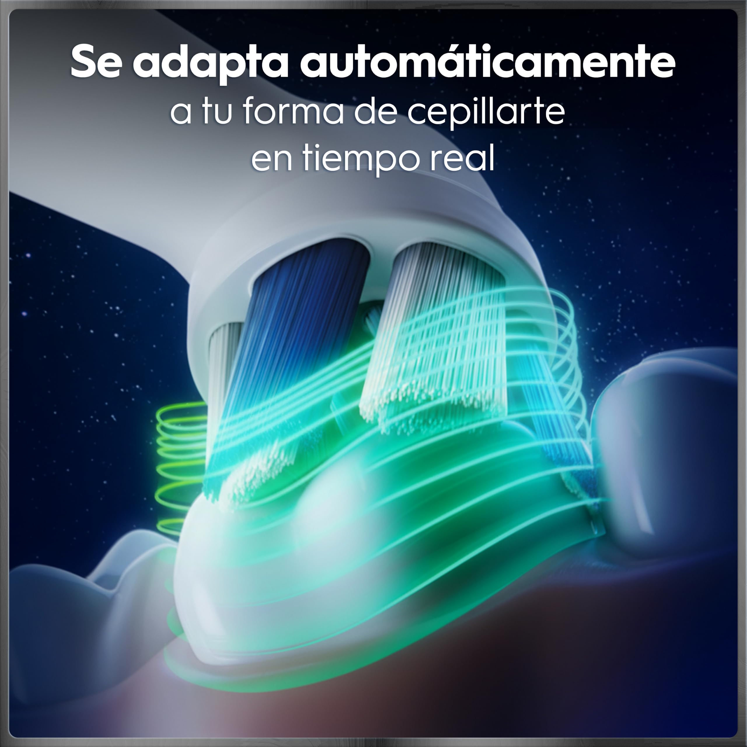 Oral-B iO 10 Cepillo de Dientes Eléctrico Blanco, con 3 Cabezales y 1 Estuche Cargador de Viaje, Diseñado por Braun