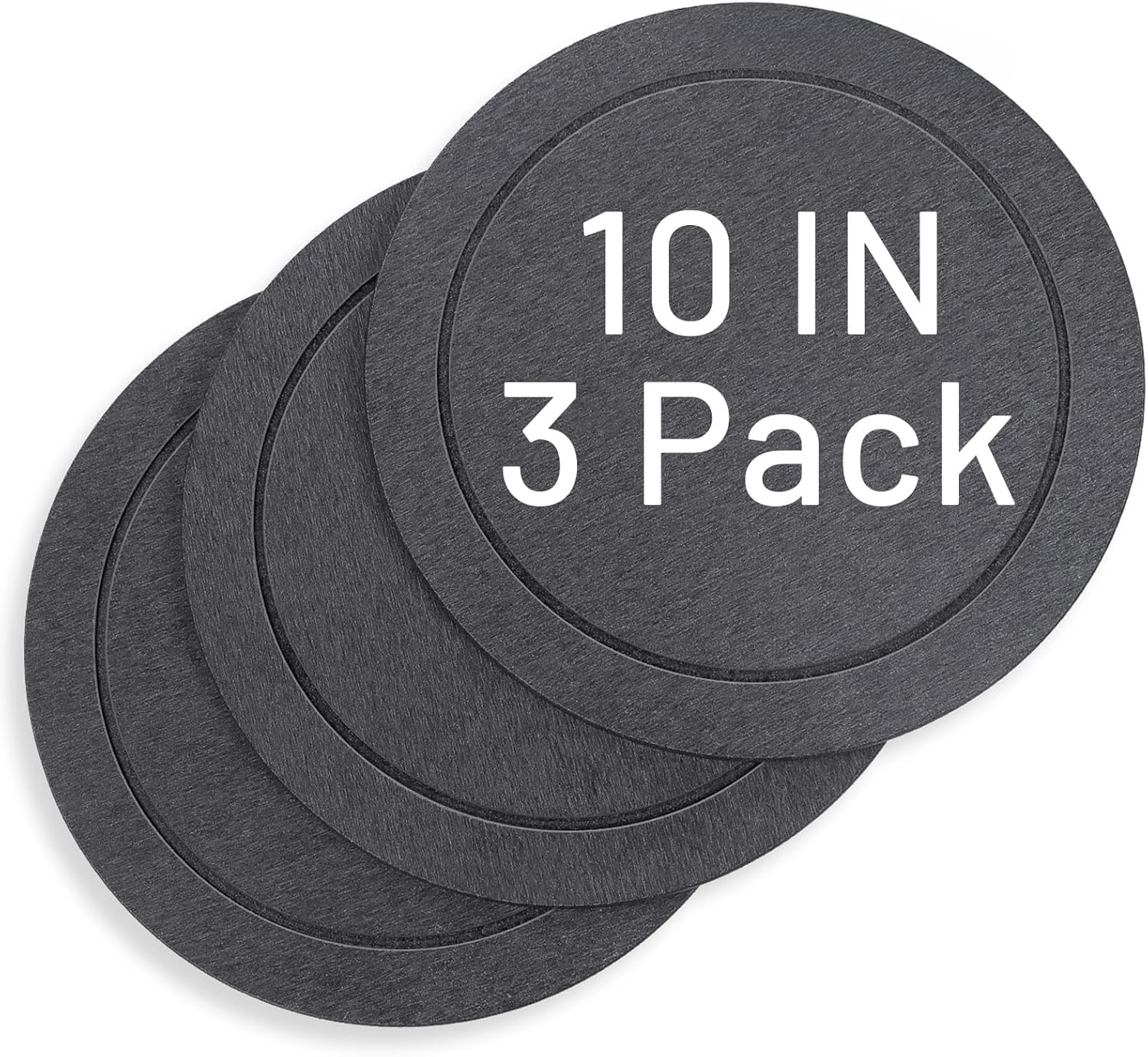 MUDEELA Diatomaceous Earth Plant Saucers for Indoor & Outdoor, 3 Pack of 12 Inches Round Plant Tray Plant Dish Pant Plate to Catch Water for Flower and Plant Pot, Instant Drying Stone Drainage Tray