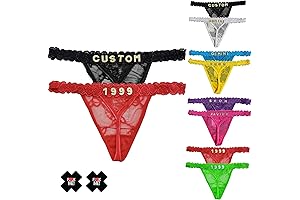 2-Pack Personalized Thong With Name: Silky, Custom-Made Lingerie for Women