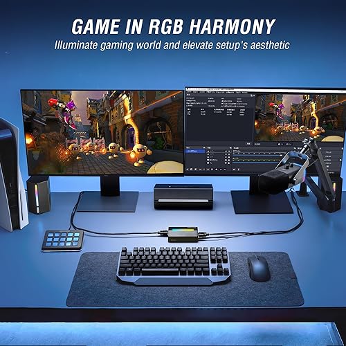 Miniatura 7 de Tarjeta de captura de video Fifine AmpliGame, HD 1080 60fps para audio y video, juegos, transmisión en vivo, tarjeta de captura HDMI 4K a USB