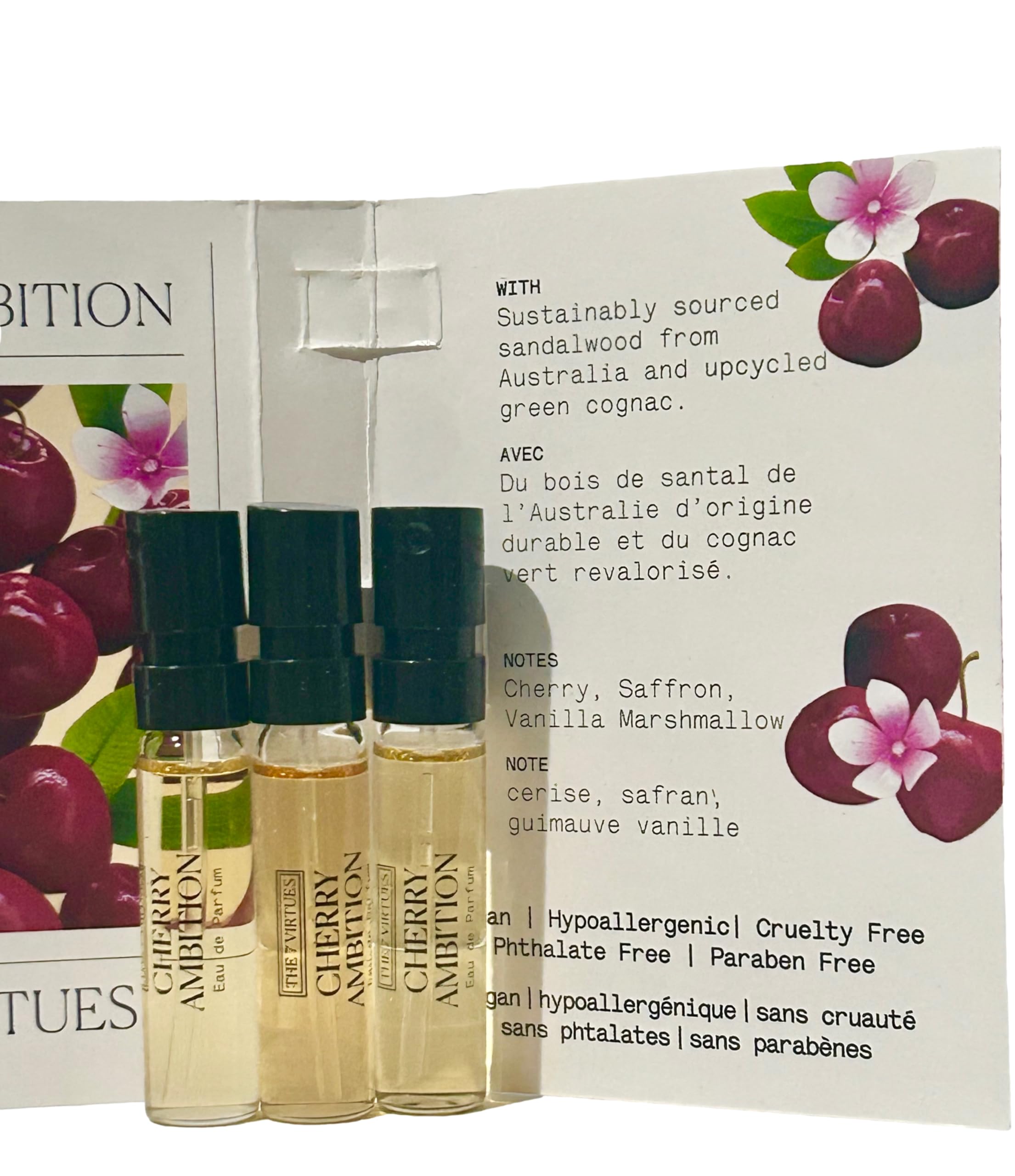 Amazon.com : The 7 virtues CHERRY AMBITION Sample Perfume Women