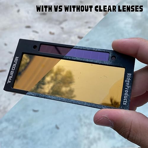 Miniatura 4 de Paquete de 10 lentes de soldadura transparentes de 2 x 4.25, lentes de soldadura transparentes de repuesto de 2 x 4 14, lentes transparentes de