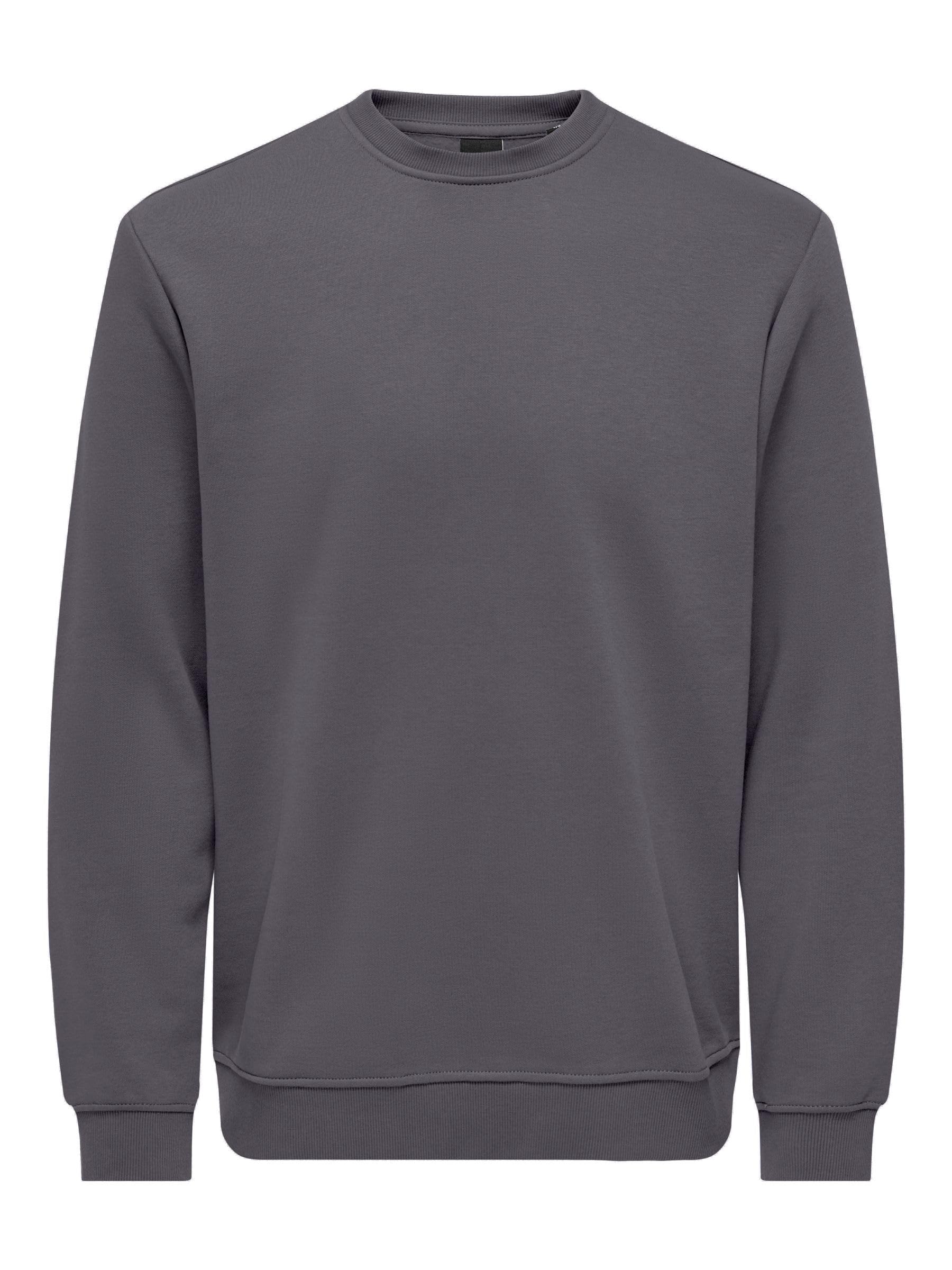 ONLY & SONS Onsconnor Reg Crew Neck Sweat Noos, Rabbit., M