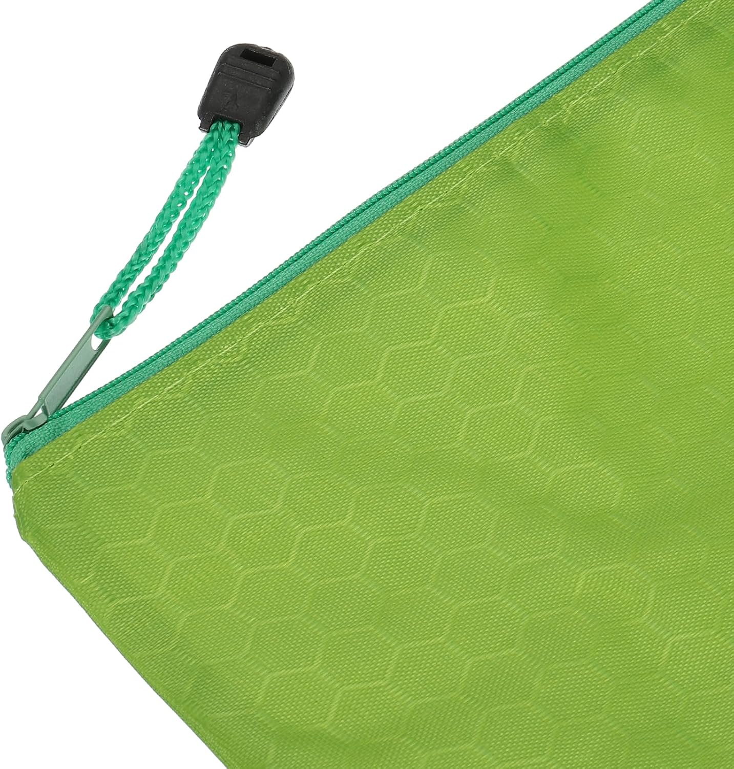 PATIKIL Waterproof Zipper File Bags, 5 Pack A6 Size Document Pocket Storage Organizer Pouch for Travel Office Supply, Green image 4
