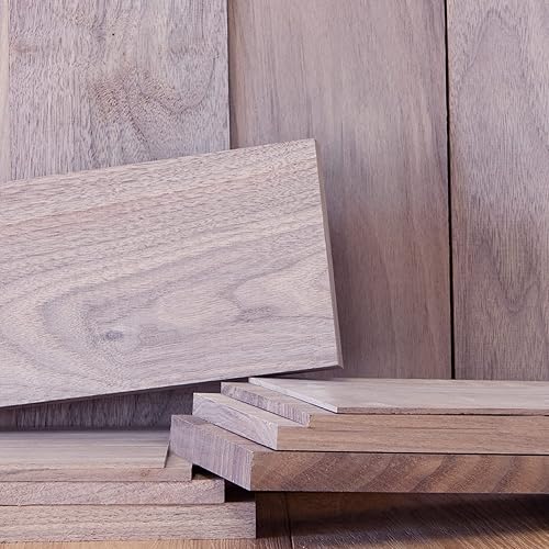 1/2” x 5” x 24” Black Walnut Solid Hardwood Unfinished for Crafts, DYI, Scroll Saw, Woodworking and Laser Engraving (1pc)