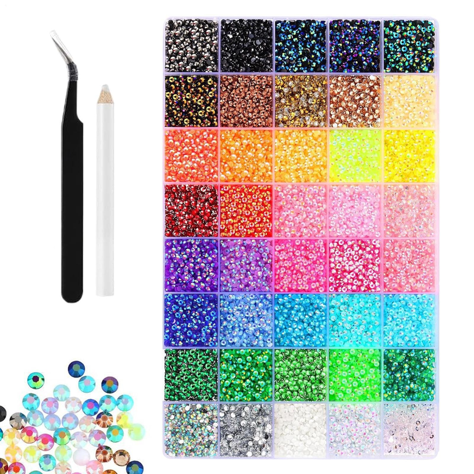 Strass en résine brillants à coller et accessoires pour tissu et visage