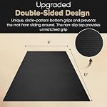 Gorilla Mats Premium Extra Large Yoga Mat – 9' x 6' x 8mm Extra Thick & Ultra Comfortable, Non-Toxic, Non-Slip Barefoot Exercise Mat – Works Great on Any Floor for Stretching, Cardio or Home Workouts