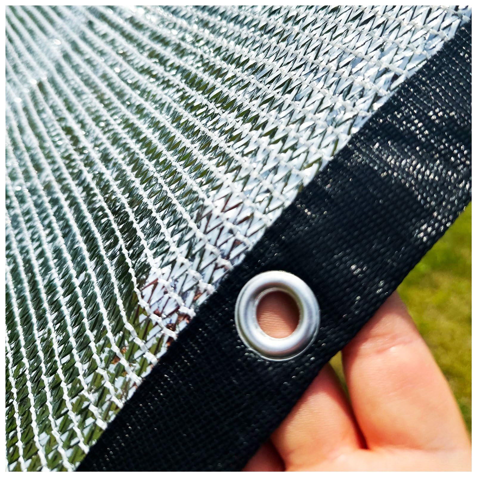 Schattennetz Camping Alu Sonnenschutz Netz Silber Sonnensegel  Schattierungsnetz Garten Autos Beschattungsnetz Gewchshaus Mit sen Fr  Dachgeschoss ...