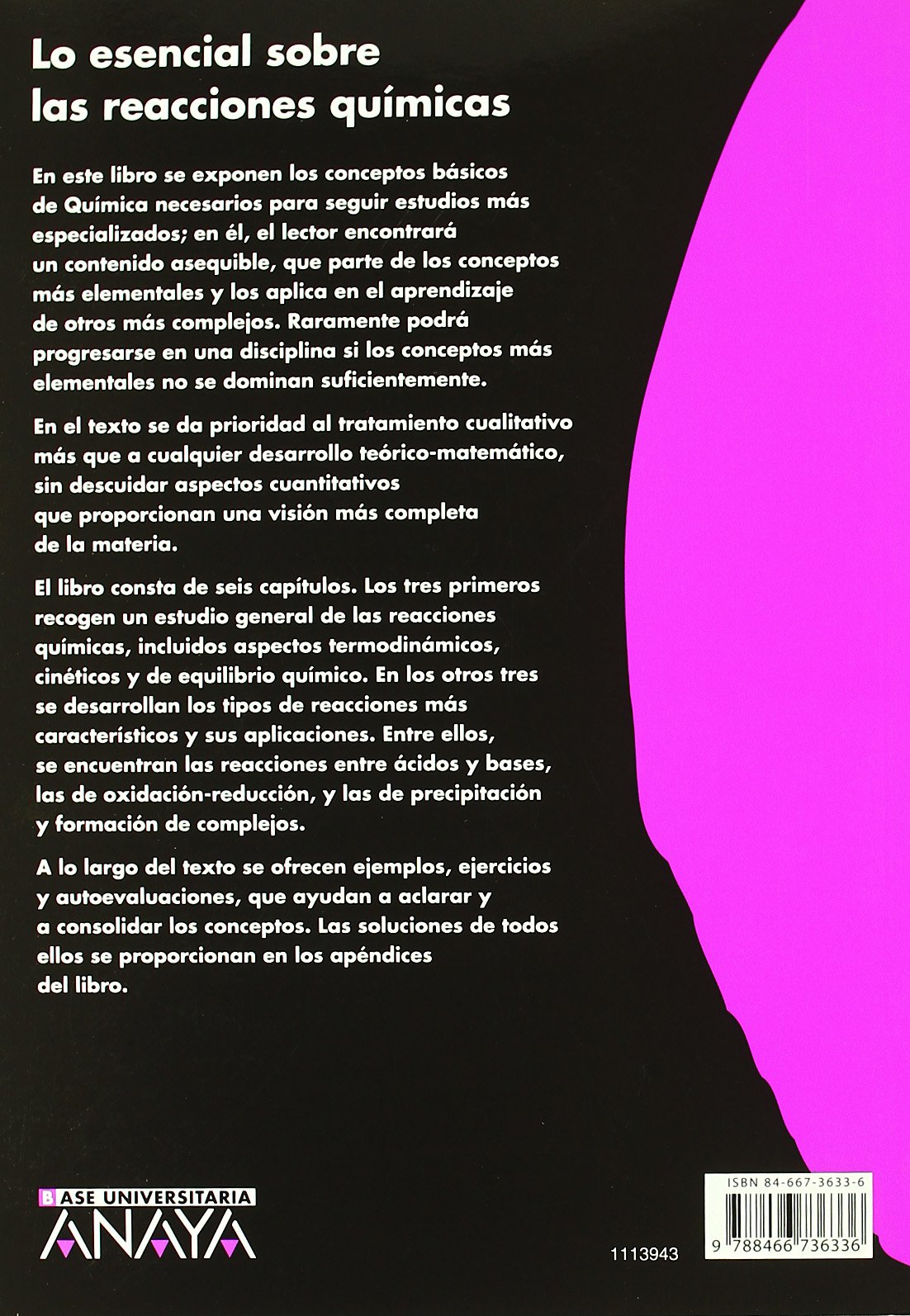 Base universitaria, lo esencial sobre las reacciones químicas, Bachillerato