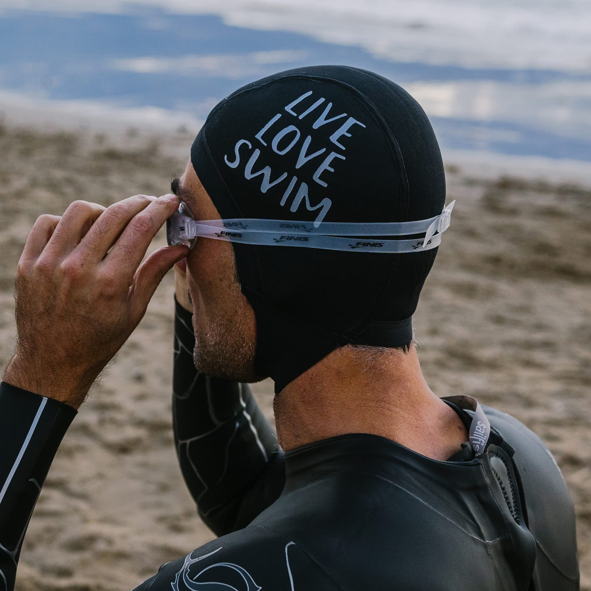 Gorro Neopreno 2.5 mm Natacion en Aguas Abiertas. Gorro Natacion Hombre y Mujer de Neopreno Aislante del Frío, Cierre Fácil, Buceo, Submarinismo, Surf y Trabajos en el Agua.