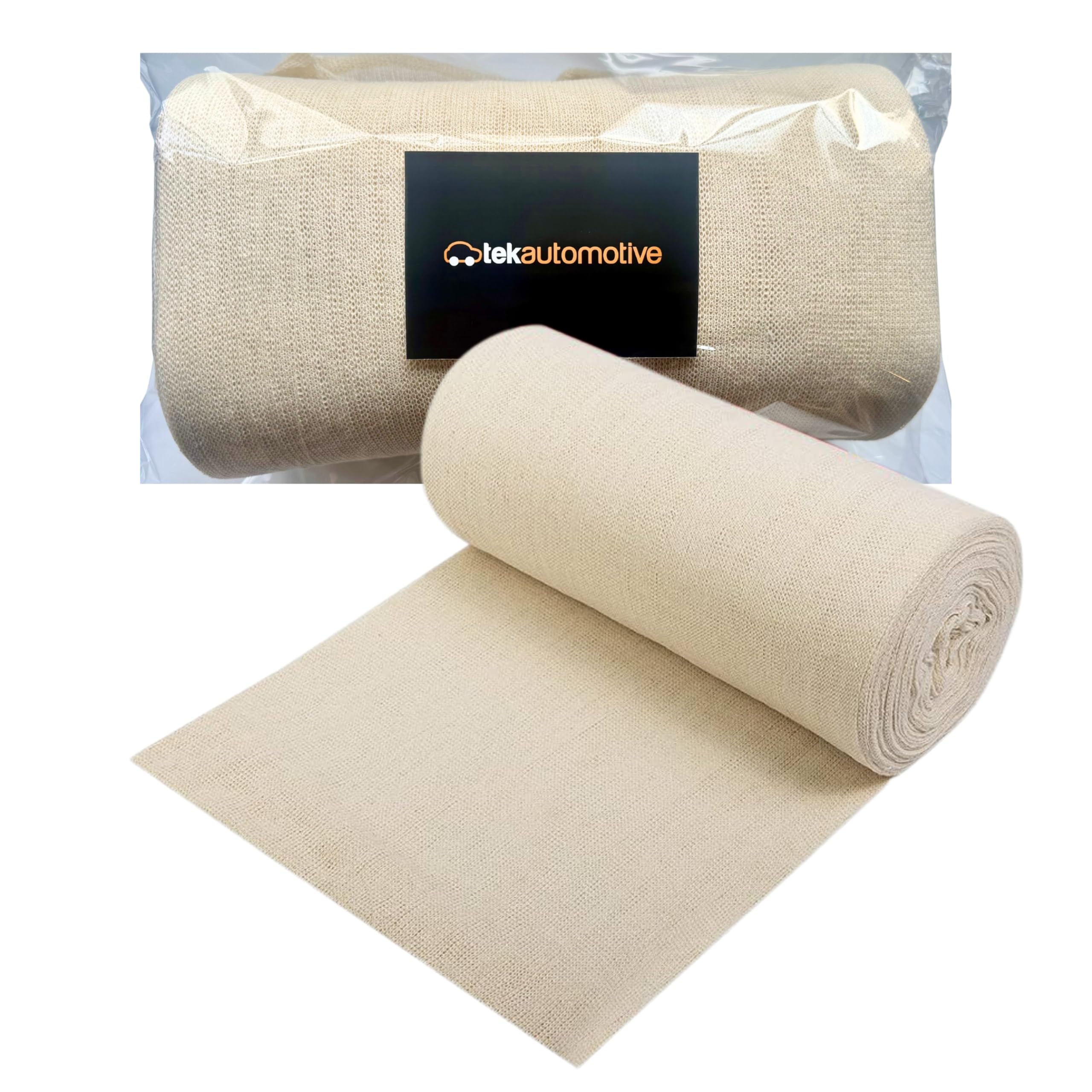 Tek Automotive Natural 400G Stockinette Roll – 9M 100% Cotton Car Polishing Cloth
