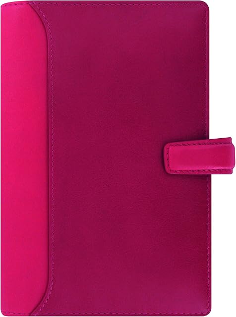 Filofax 025157 Nappa Cerise Pink Deluxe Leather Personal Planner Journal
