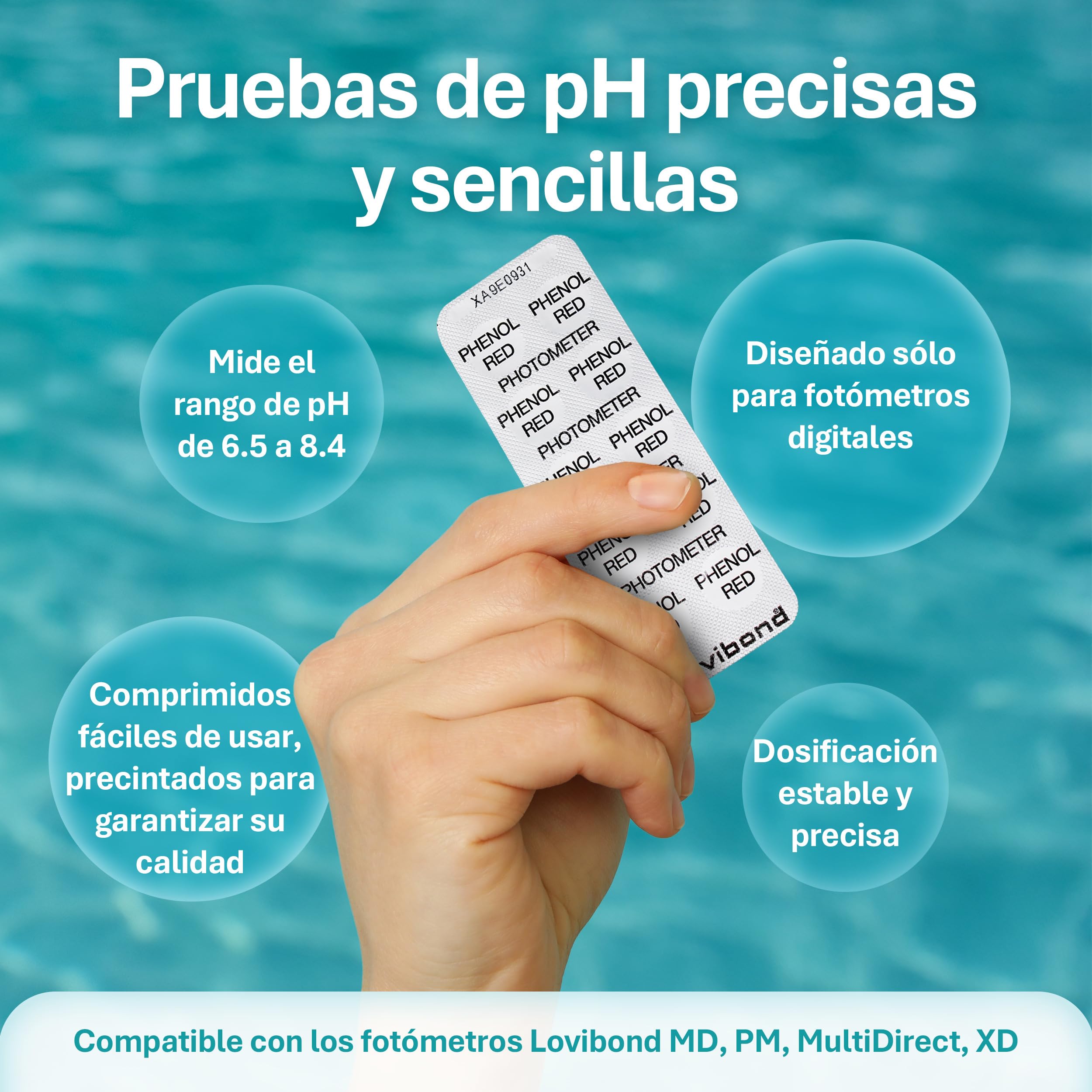 Lovibond Phenol Red Photometer 500 pH Tablets