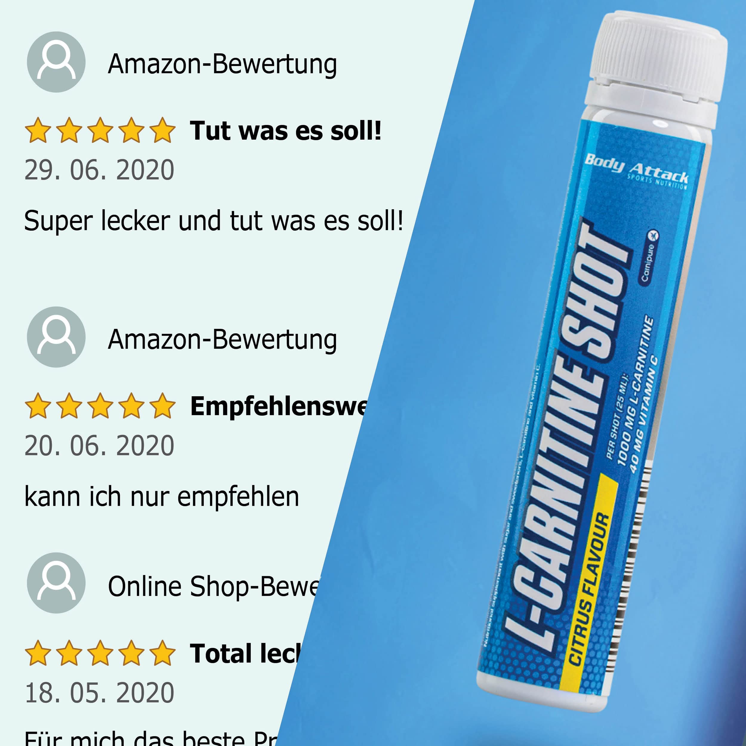 l carnitin body attack Carnitine Drink, 18 500 ml Flasche (inkl. 4,50 Euro Pfand) bei Metasport L-Carnitine Shots are ampoules containing