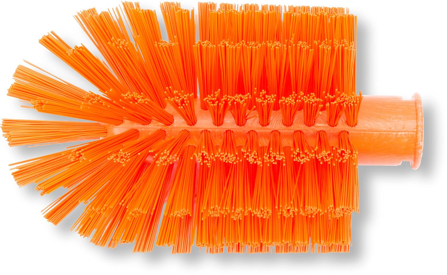 SPARTA Industrial Tank Brush Head Pipe Brush Head, Drain Brush with 3/4" Thread Hole (Handle Not Included) for Commercial Use, Plastic, 4 x 7.1 Inches, Orange, (Pack of 6)