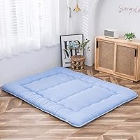 Vista 500 de Colchón futón japonés de piso gris constelación, de piso tatami, portátil, para acampar, para niños, sofá cama plegable enrollable con protector
