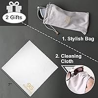 Vista 2 de Cordón de soporte de cuerda para gafas - Accesorio de soporte de correa para gafas de terileno Negro