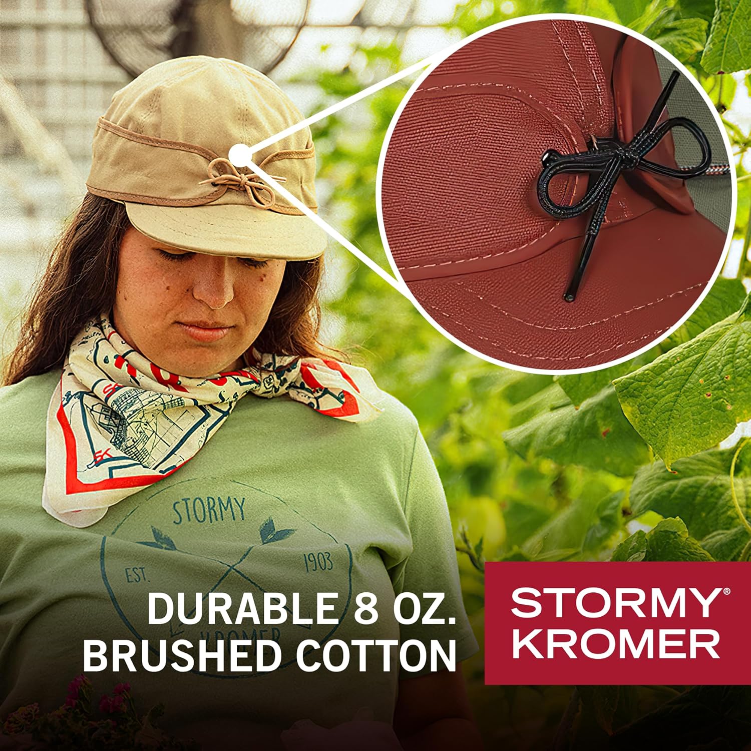 Stormy Kromer The Field Cap, Men's Baseball Cap with Pulldown Earband, Cotton Canvas Outdoor Hat for Sun and Wind Protection