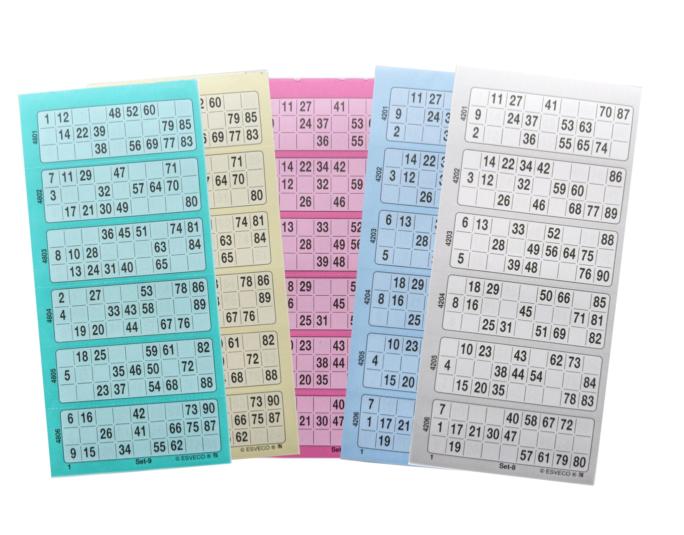 Bingo Ticket Block | 5 x Blocks = 3000 Tickets System 15 out of 90