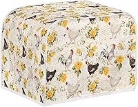 Vista 103 de Marbling Butterfly Print 2 Slice Toaster Dust Cover, Kitchen Small Appliance, Anti Dust and Fingerprint Bread Machine Cover