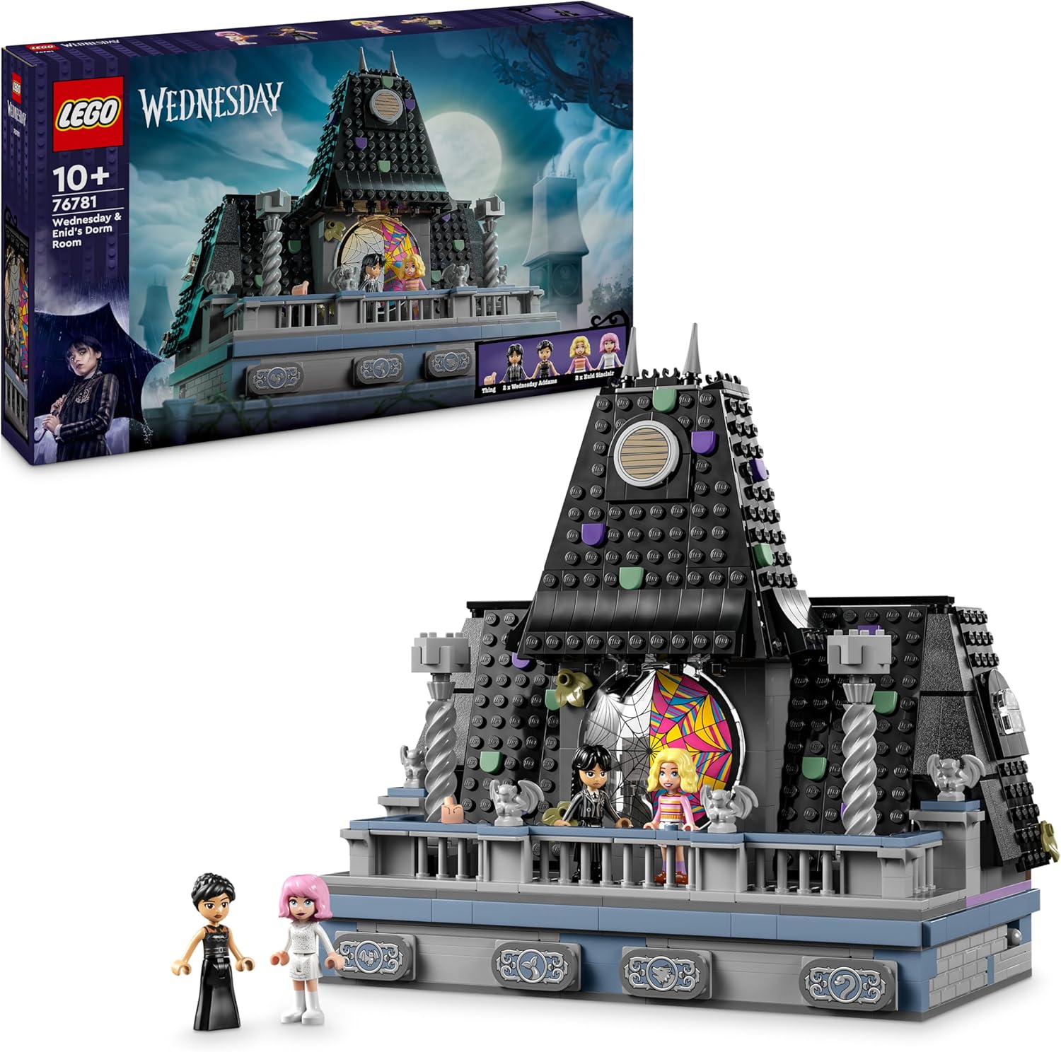 LEGO Wednesday: Wednesday and Enids Room, Nevermore Academy Building Kit for Kids with 4 Dolls, Kids Room Decoration, Toys for 10 Years and Older, Gift for Girls and Boys 76781