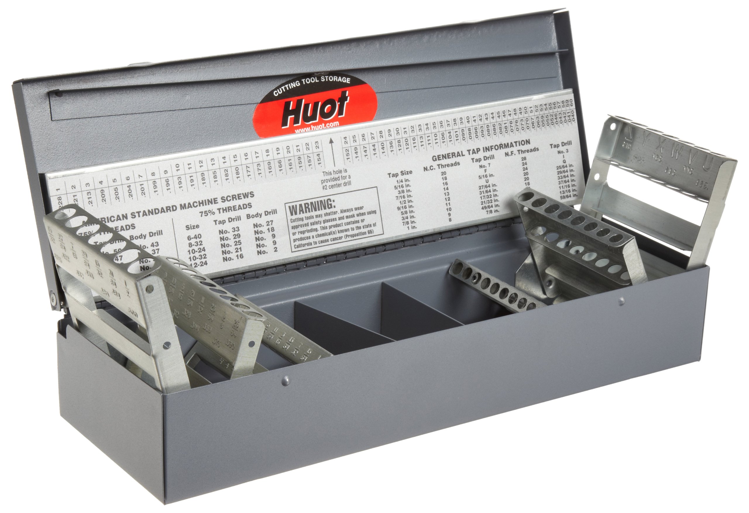Huot 11550 Combination Short Length Drill Bit Index for Sizes 1/16