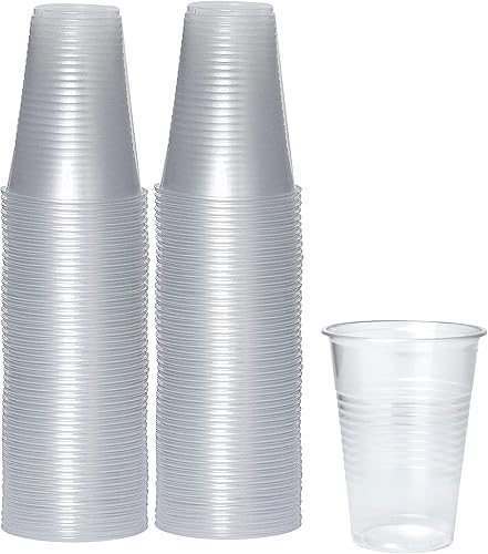 PAMI Paquete de 80 vasos de plástico desechables pequeños, vasos de Bpa para fiestas, bebidas frías, batidos, gelatina, cócteles (9 onzas