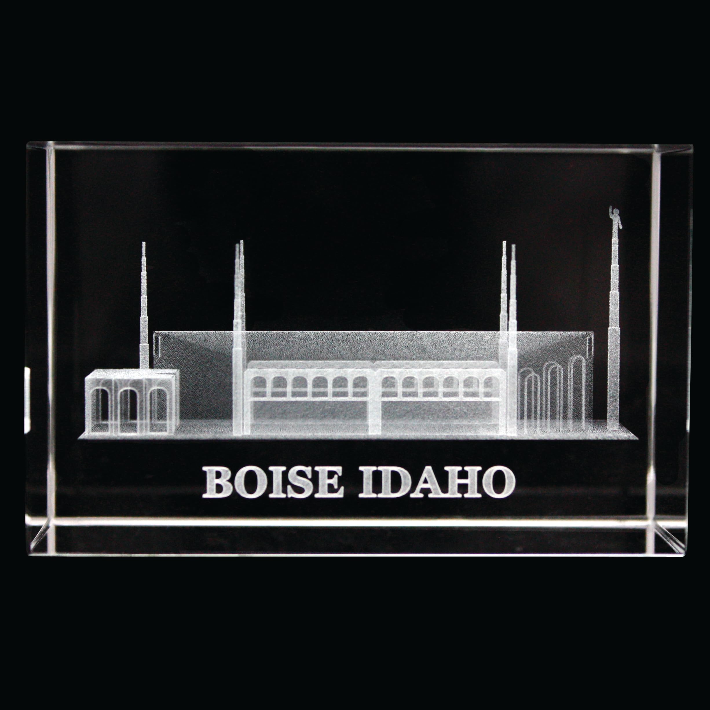 Cube en cristal temple LDS Boise Idaho | Sublimer un bureau encombré