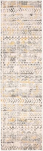 Miniatura 2 de Tapete Rugshop con diseño geométrico bohemio, otro, Amarillo