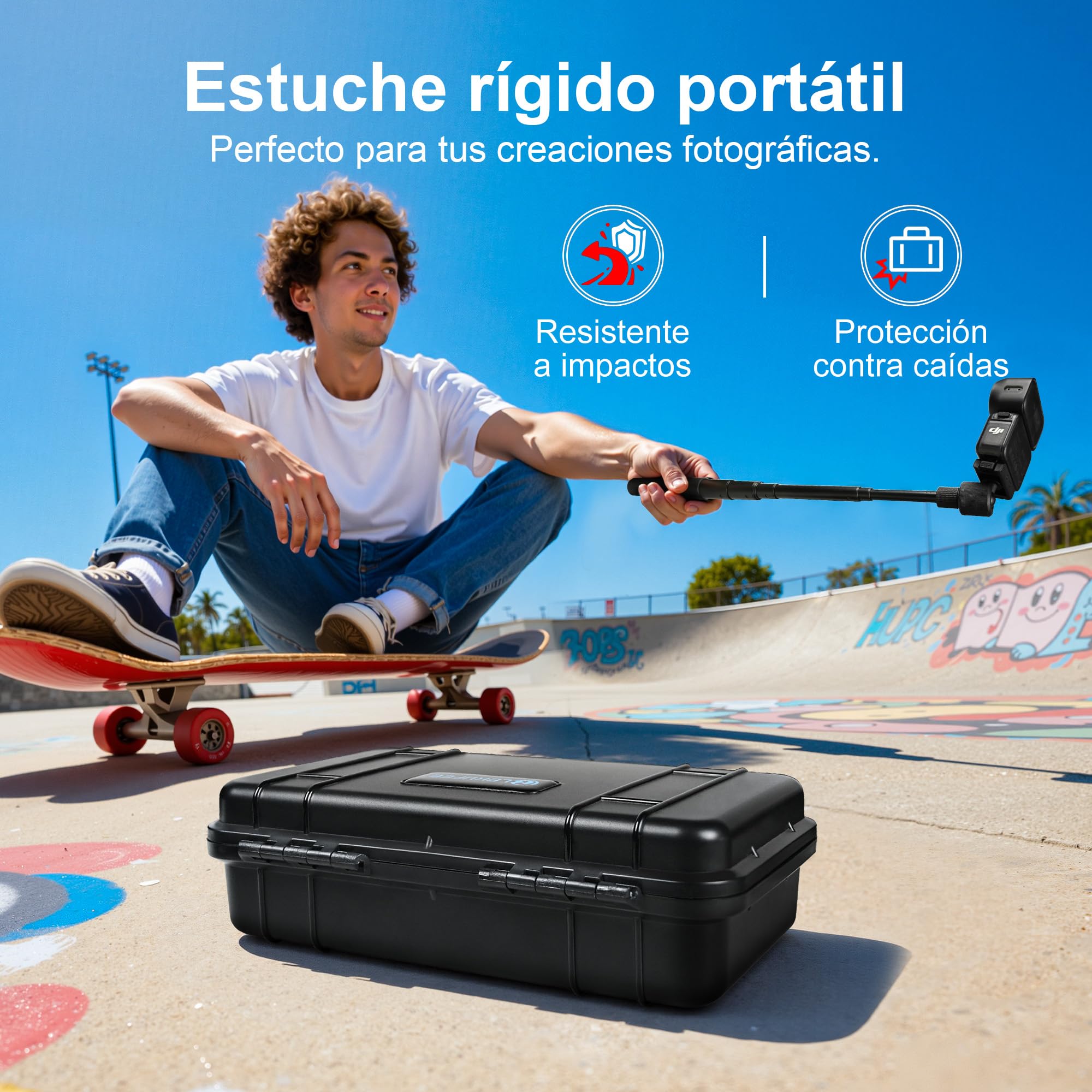 LEKUFEE Estuche Rígido de Viaje Impermeable para dji Pack estándar Osmo Nano y Accesorios (Solo Bolsa y Estuche)