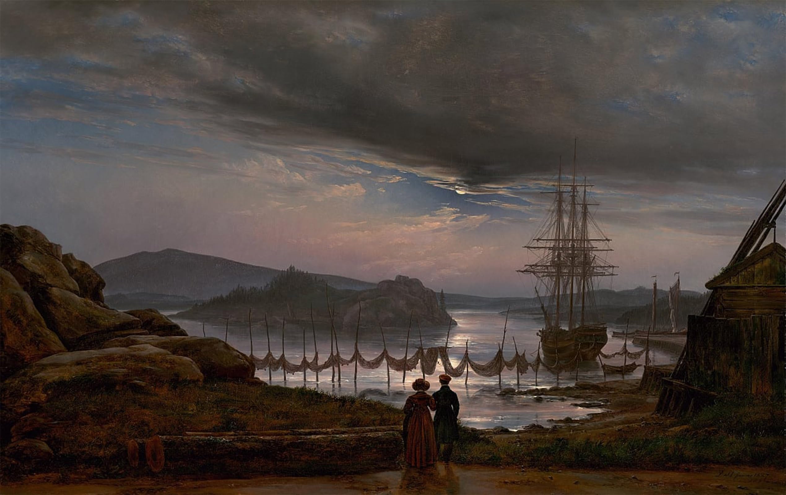 Cuadro Johan Christian Dahl para transformar paredes vacías con arte clásico 5