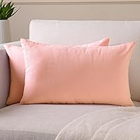 Vista 38 de Encasa XO Juego de 4 fundas de almohada de 24 x 24 pulgadas Sin relleno Fundas de almohada de algodón para sala de estar, cama, sofá, sofá