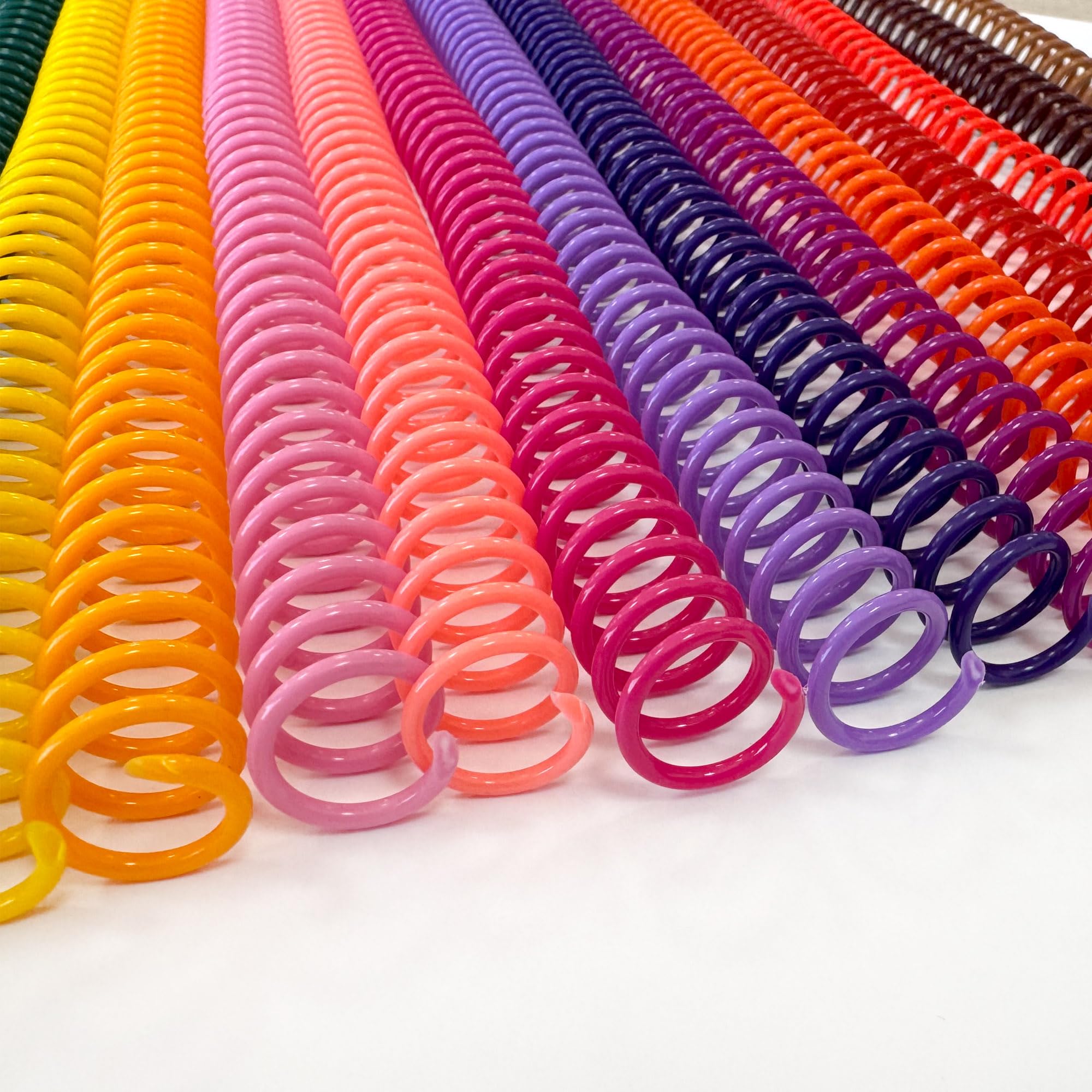 45mm Plastic Coil | 4:1 Spiral Binding Coils | Black & White - View #6