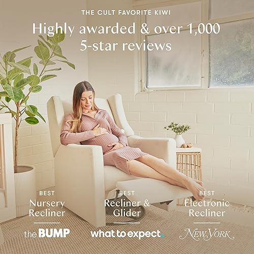 Miniatura 30 de Babyletto Kiwi, reclinable eléctrico y deslizador giratorio con puerto USB en tela de rendimiento de playa, repelente al agua y resistente a