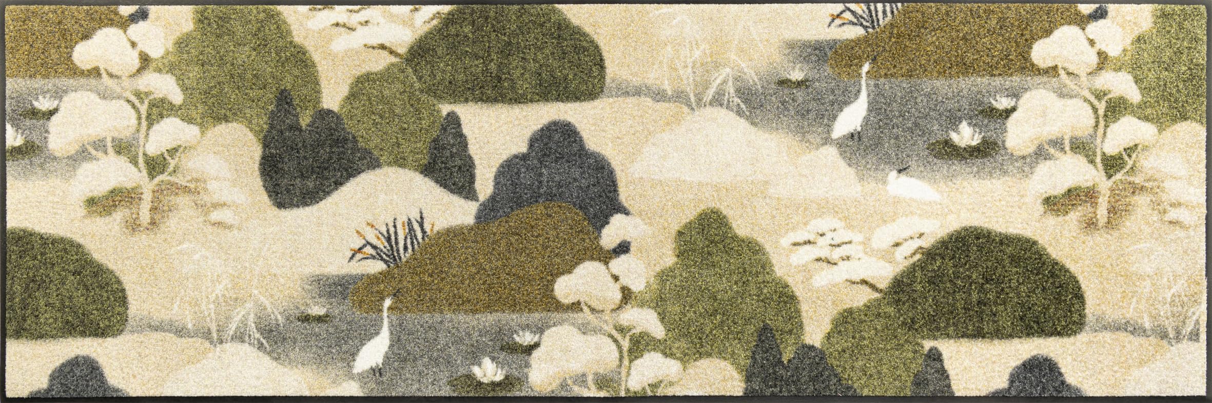 Paillasson Zen Flow tapis de sol lavable 60 x 180 cm intérieur extérieur maison