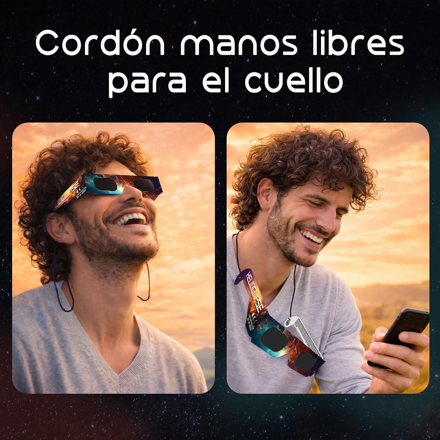 Helioclipse Solar Eclipse Glasses [6/12/25/50 PACK] 2026 - Trusted for Direct Solar Eclipse Viewing, Iso 12312-2 CE Certified