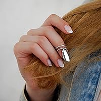 Vista 2 de Boho Sterling Silver Fingernail Ring: Unique Nail Armor, Adjustable Fingertip Ring, and Claw Ring - A Bold Statement Piece and Protective Finger