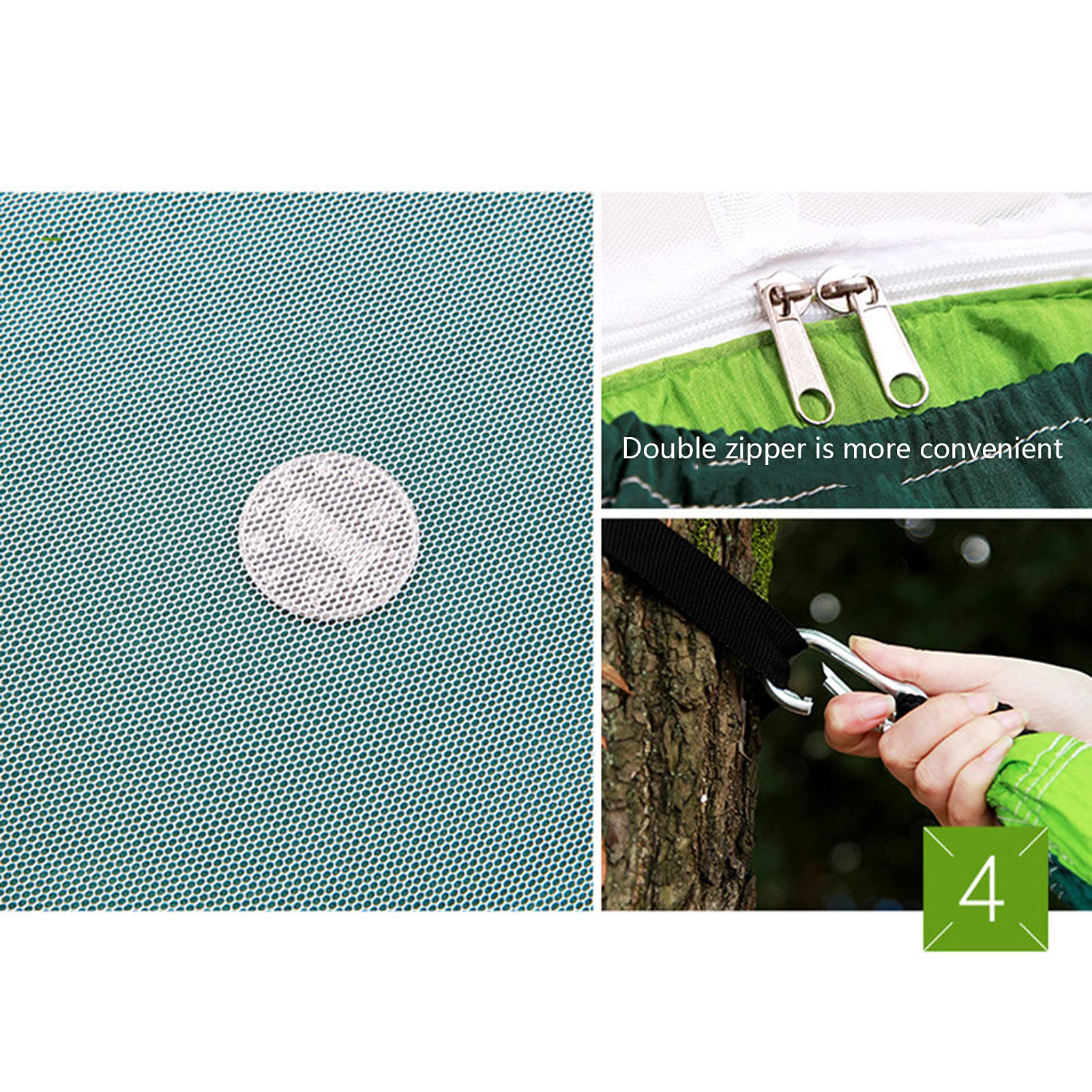 Hamaca para Exteriores, Hamaca De Viaje Ultraligera Mosquitero Hamaca Ultra Ligera, Hamaca Mosquitero para Jardín Acampada Exterior, Playa, Patio