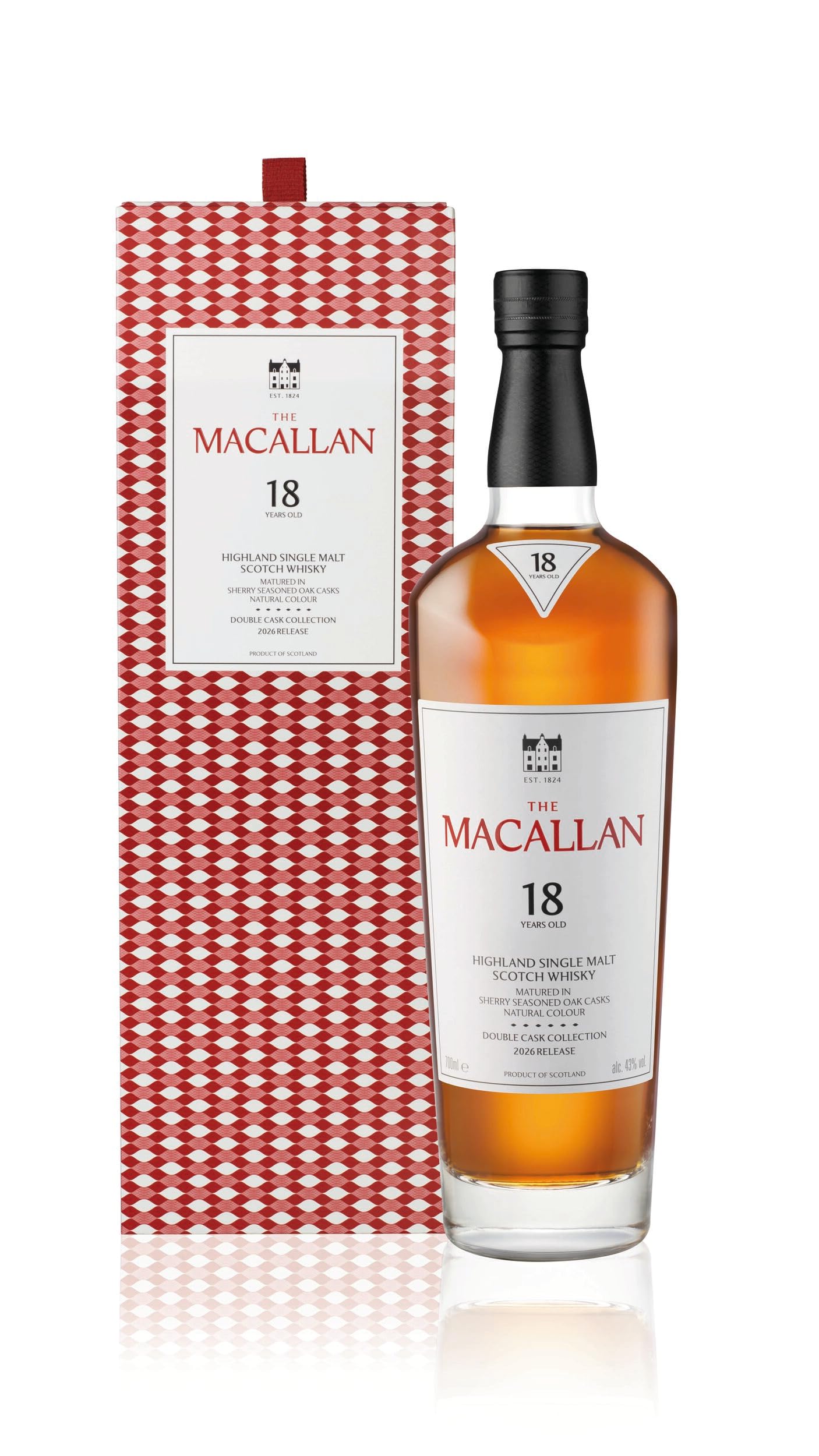 The Macallan Double Cask 18 Years Old Single Malt Scotch Whisky, 70cl