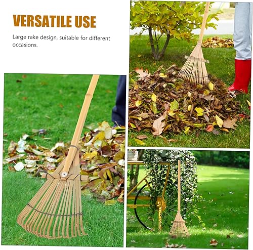 Miniatura 3 de Herramientas manuales japonesas, cultivador de jardín, cultivador de mano, rastrillo de aflojamiento de suelo, rastrillo pequeño con asa, rastrillo