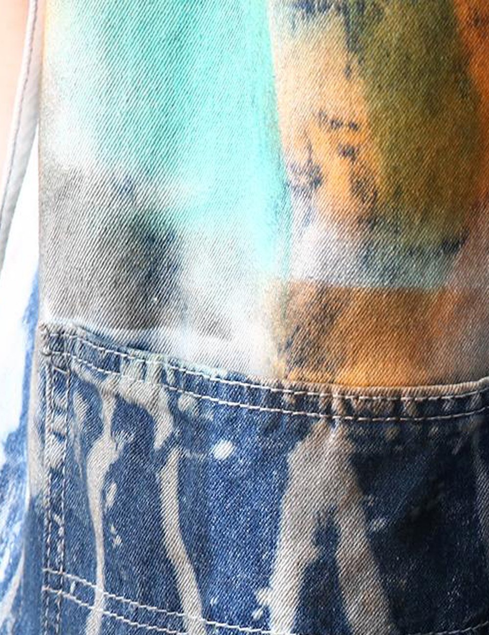 Youlee Femmes Été Jambe large Salopette Denim Combinaisons