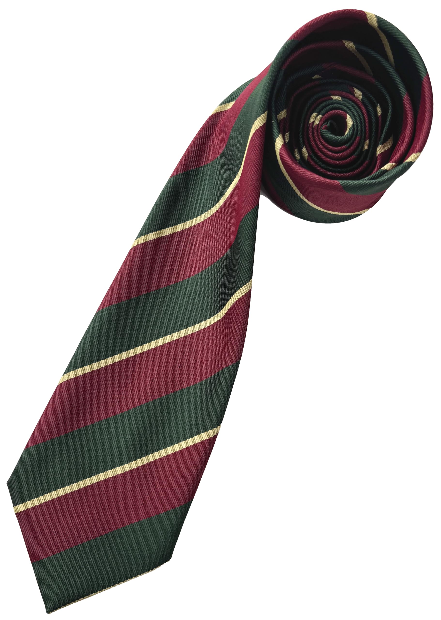 Great British Tie Club Bottle Green, Burgundy, Gold The Worcestershire & Sherwood Foresters Regiment Neck Tie