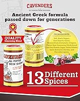 Vista 6 de Cavender's Condimento griego multiusos – 8 onzas (paquete de 4) y caja exclusiva de Cavender's Recipe 4 paquetes!