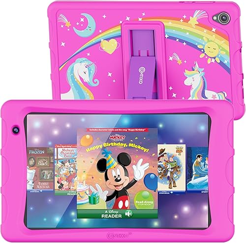 Contixo Tableta infantil de 8 pulgadas - Tabletas de aprendizaje K80A, libro electrónico de Disney preinstalado (valor de $350), aplicaciones de