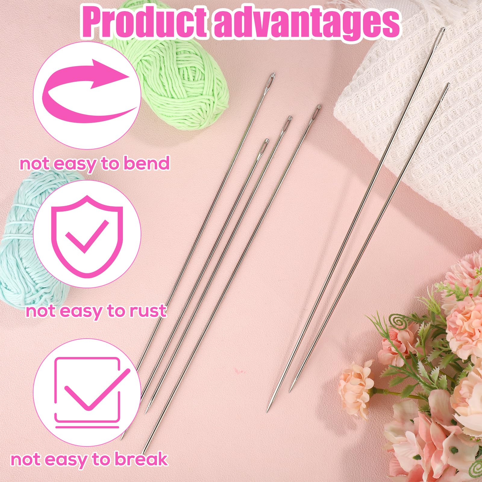 6pcs 10in & 12in Professional Upholstery Needles - Image 4