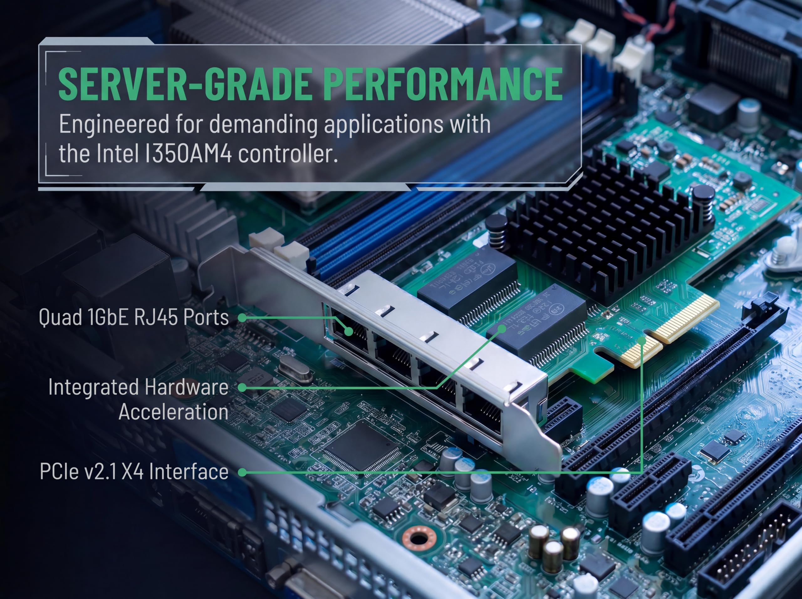 Amazon.com: Quad-Port Gigabit NIC with Intel I350 Chip, 1Gb