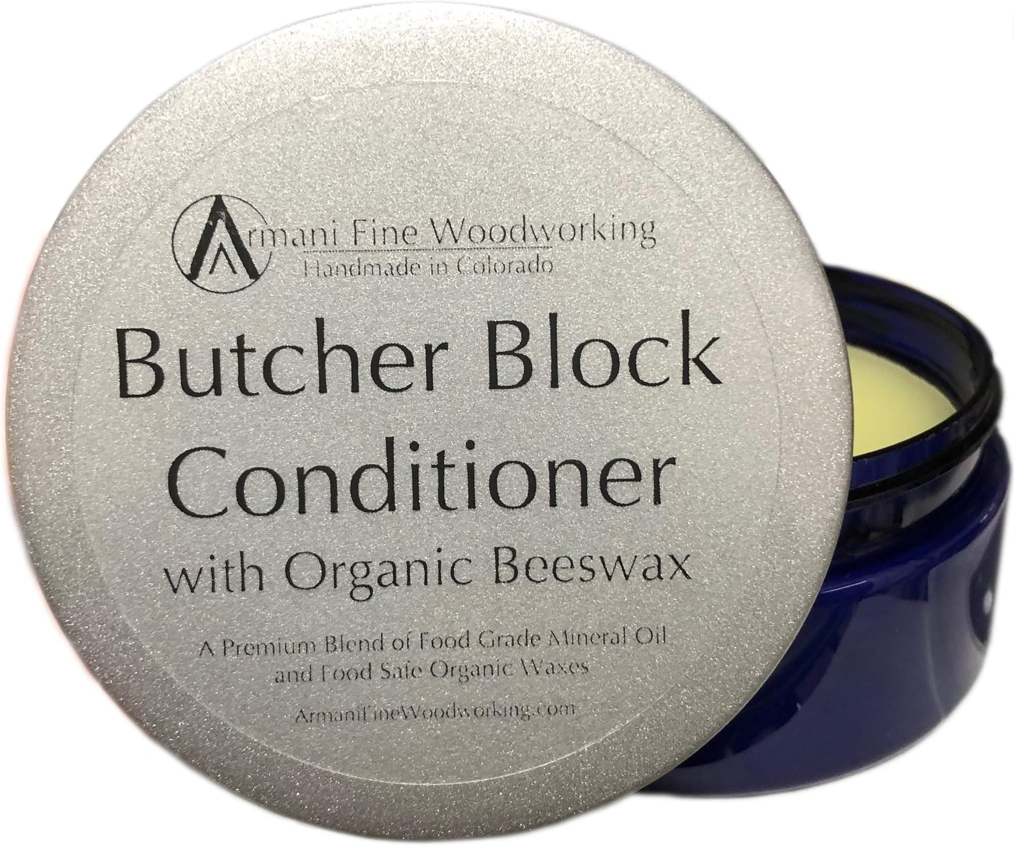 Butcher Block Conditioner | Cutting Board Wax, 8 oz, Made with Organic Beeswax