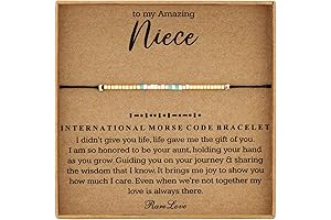 Meaningful Morse Code Bracelet: A Cherished Gift from Aunt to Niece