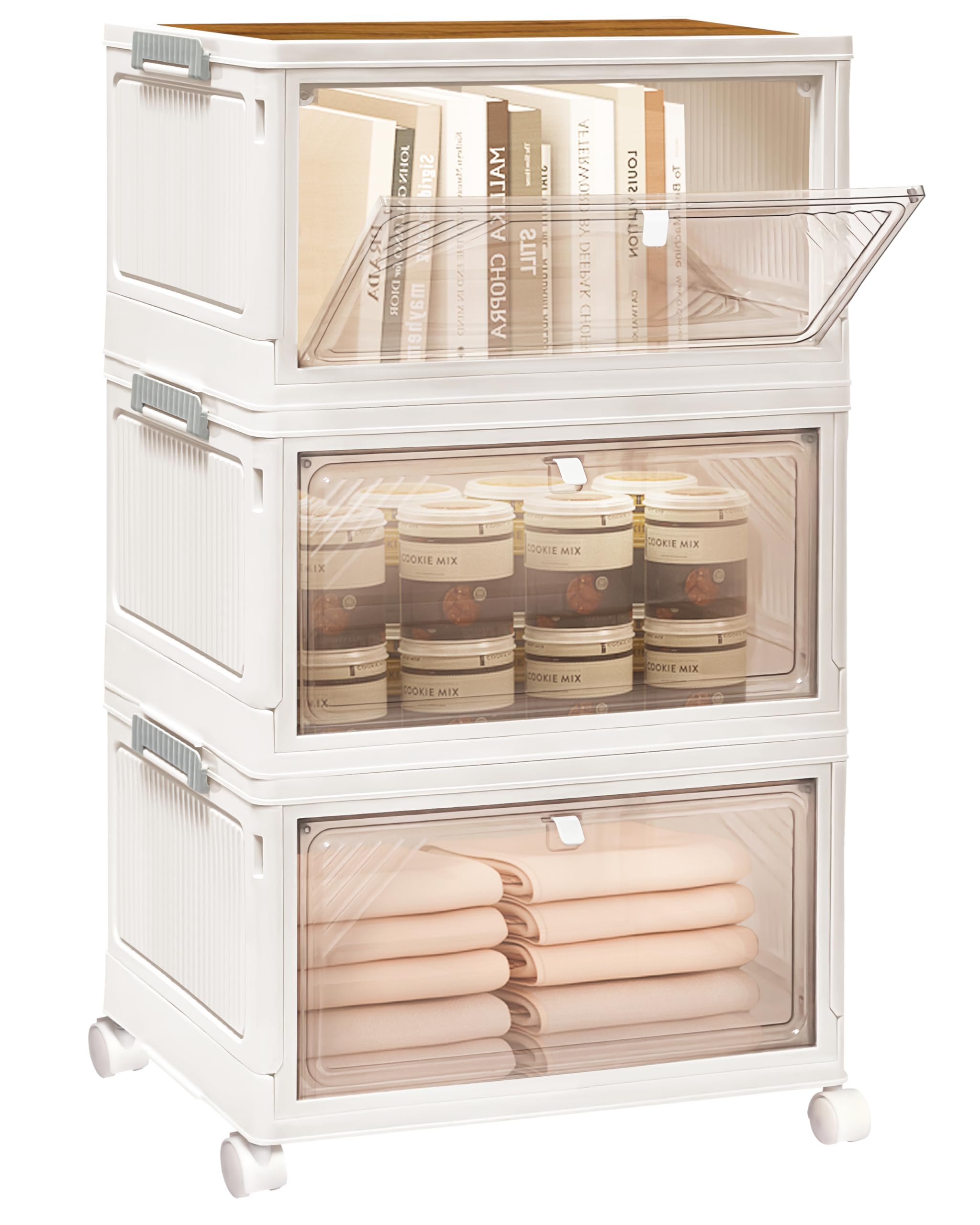 A4 Desktop Plastic Storage Drawers Table Top Organiser 4 Pull Out - View #12