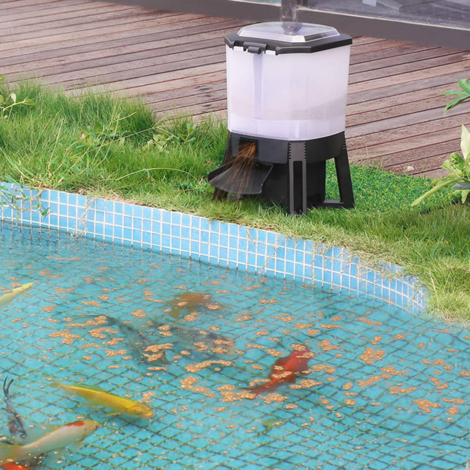 Aquarium Futterautomat Teichautomat Fütterungsgerät Futterspender mit Sichtbehälter Fester Zeitplan 1 Bis 6 Fütterungen, Style to 1